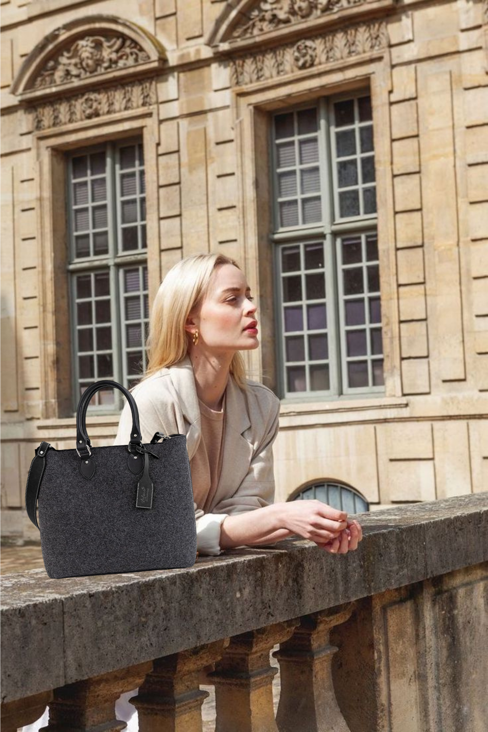 EMMA Charcoal Grey Handbag