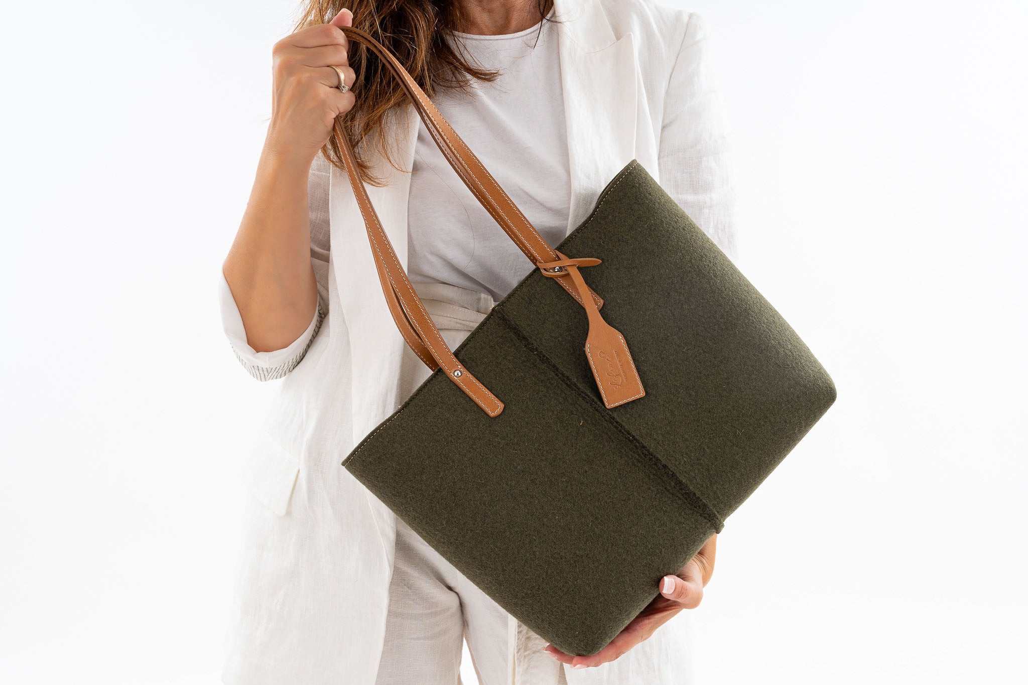 Tote Bag Medium Moss Green