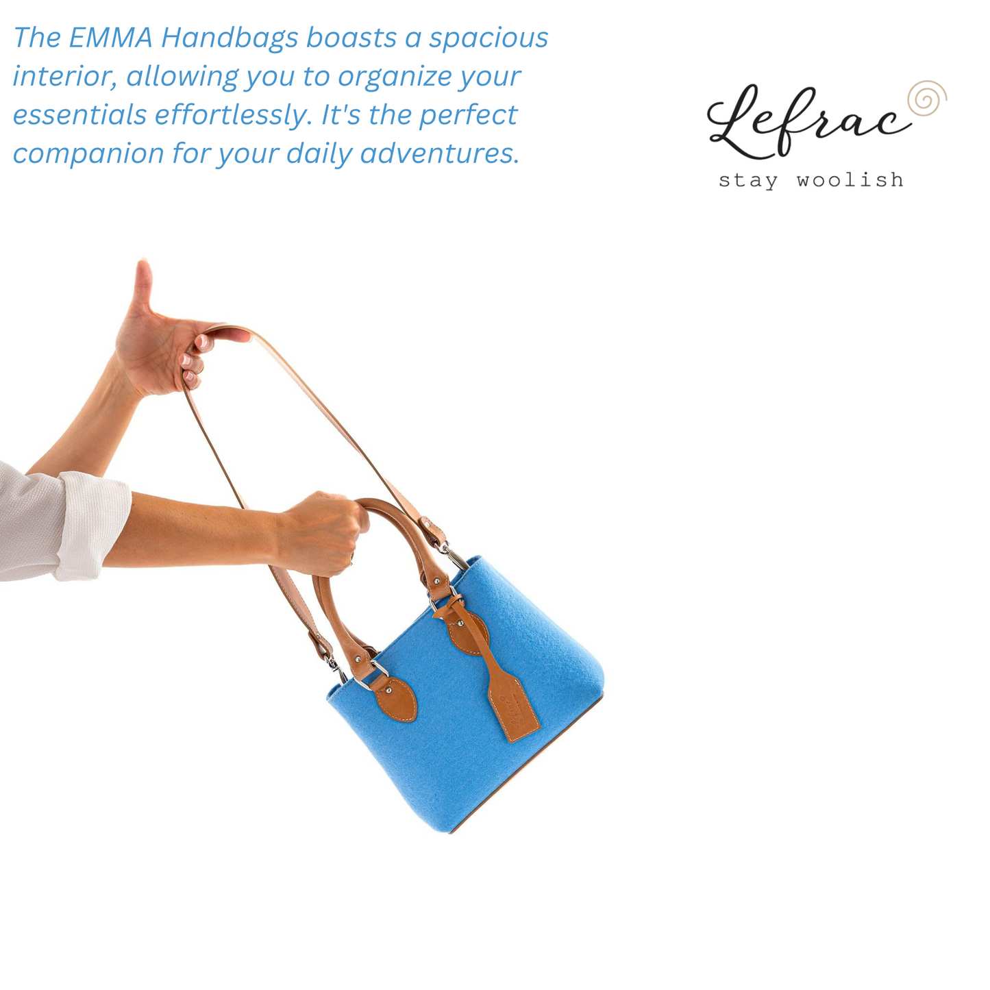 EMMA Light Blue Mini Handbag