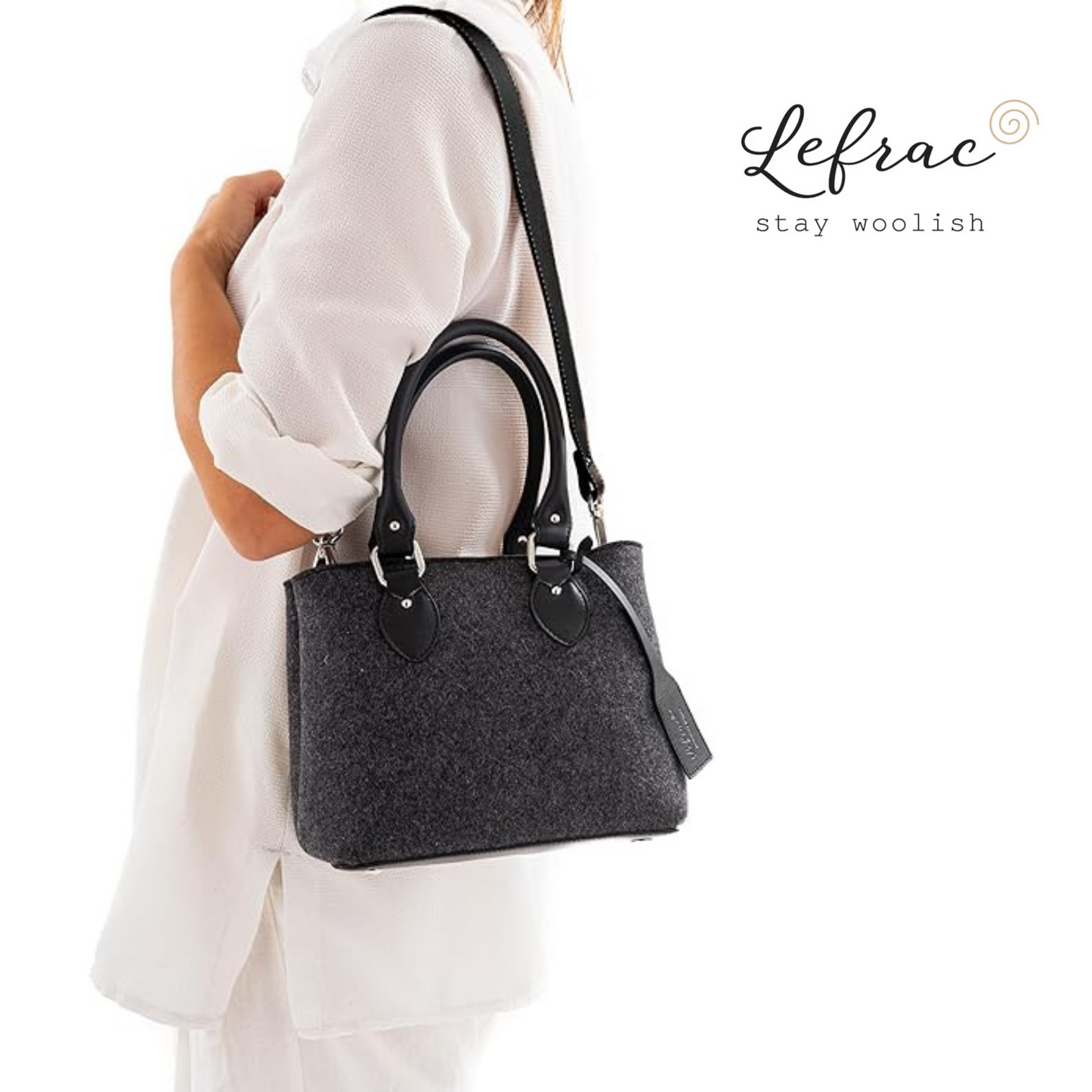 EMMA Charcoal Grey Mini Handbag